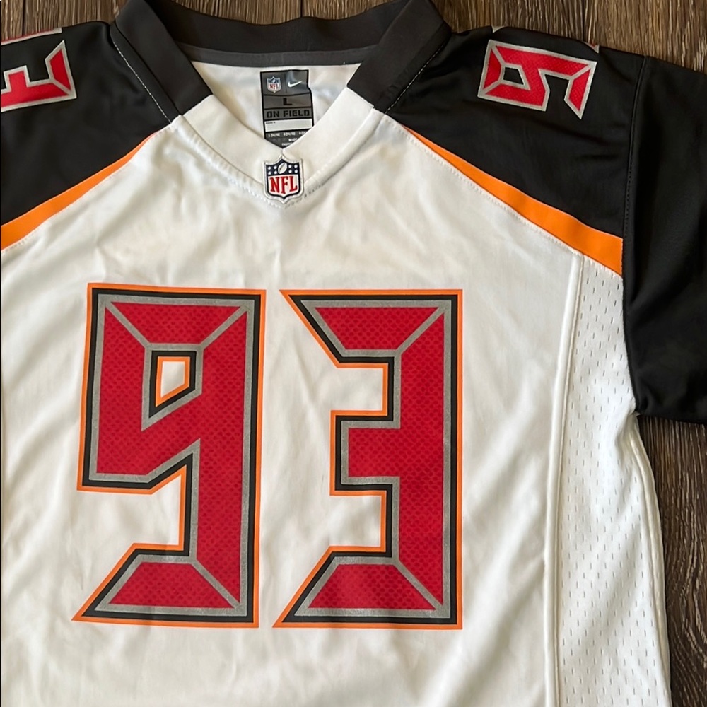NWT NFL Tampa Bay Buccaneers Gerald McCoy #93 Jersey Nike On Field Youth L 14/16 - Picture 2 of 13